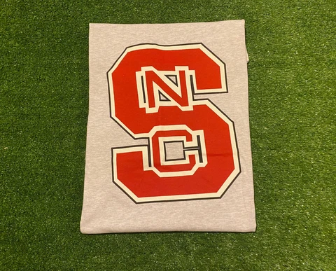 Vintage Retro NCSU NC State WolfPack large logo t-shirt XL north carolina state Cover