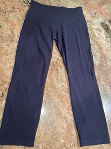 Athleta Capri Tight Leggings Pants Navy Blue Yoga Size XS - Picture 1 of 6
