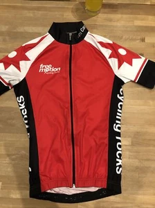 Mens XS short sleeve Free Motion cycling jersey made by Santini - Picture 1 of 2