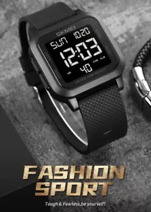 SKMEI Digital Sports Watch Mens Casual Military Waterproof Water Resistant - Picture 1 of 16
