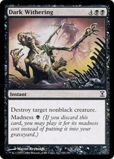 DARK WITHERING ~mtg NM Time Spiral Common x1