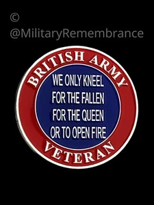 We Only Kneel For The Queen Colours Lapel Pin (C223) - Picture 1 of 2