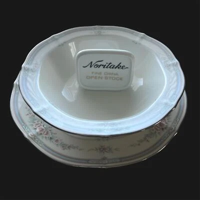 Hermosa picadora/plato redondo Noritake 7293 Rothschild y tazón para verduras Foto 1 de 4