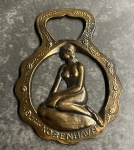 BCG Vintage Nude Mermaid Collectible Solid Bronze Bottle Opener Copenhagen EUC!! - Picture 1 of 9