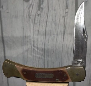 Old Timer Schrade USA 7-0T Clip Point Lock Back 3.75" Blade VTG -Well Maintained - Picture 1 of 16