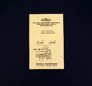 Almohadillas de montaje de acoplador Jay-Bee # 113, Athearn Streamline, 3 juegos, escala NOS HO - Imagen 1 de 2