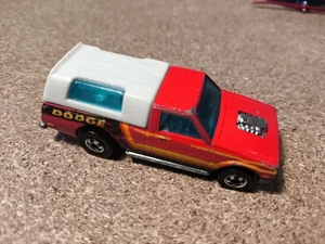 Hot Wheels Hi-Rakers Dodge D-50 Red BW Blackwall Rot Weiss 1980 Pickup mit Dach - Bild 1 von 6