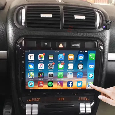 9" Apple CarPlay Car Stereo Radio Sat Navi For Porsche Cayenne 2002-2010 +Camera - Image 1 of 4
