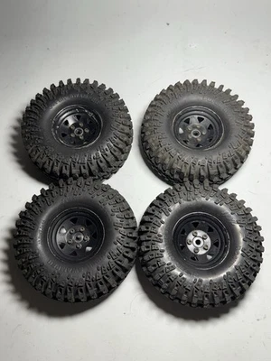 RC4WD Super Swamper Tires & Black Steel Wheels - Image 1 of 4
