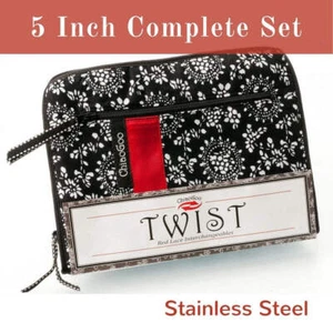 ChiaoGoo TWIST 5-Inch Red Lace Stainless Steel Interchangeable Knitting Needles - Picture 1 of 5