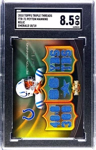 2006 Topps Triple Threads EMERALD Peyton Manning SER #18/18 sein Trikot # SGC 8,5 - Bild 1 von 2