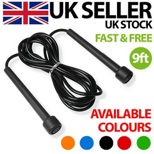 ADJUSTABLE SKIPPING ROPE FITNESS BOXING SPEED EXERCISE JUMP WORKOUT ADULT KIDS - Picture 1 of 15