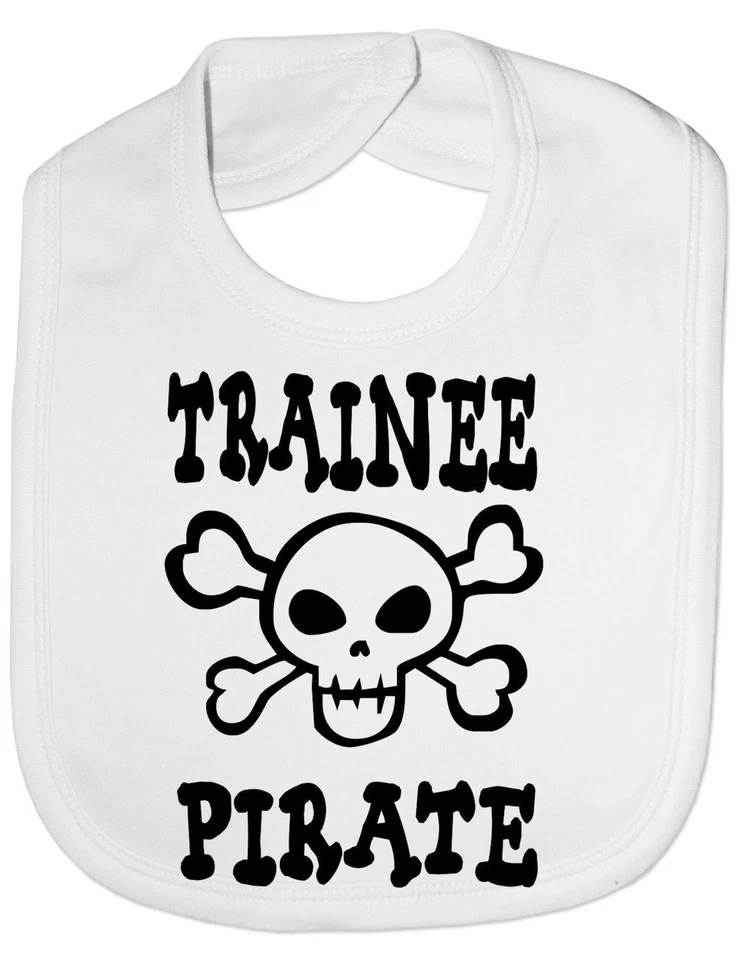 Pechera de alimentación de bebé cráneo pirata en prácticas regalo Foto 1 de 1