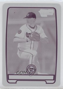 2012 Bowman Draft Picks Printing Plate Magenta 1/1 Will Hudgins #BDPP142 nd3