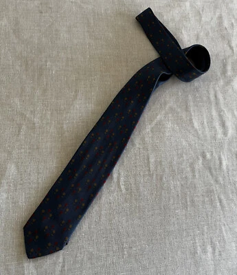 vintage 60s necktie skinny 2 1/4" ALL SILK  AYRES' MEN'S STORE  nos - Image 1 of 4