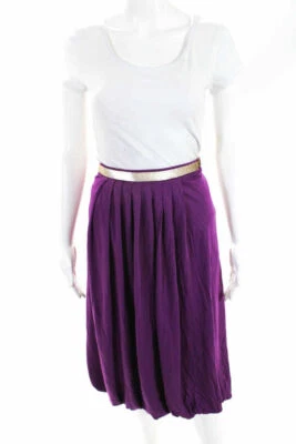 Falda midi burbuja lentejuelas La Perla para mujer color: púrpura/dorado talla: 8 0013024-10 Foto 1 de 4