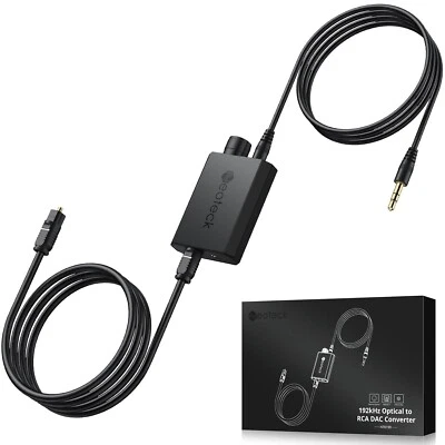 Neoteck Digital zu Analog Audio Konverter 192KHz Optisch SPDIF zu Cinch 3ft - Bild 1 von 4