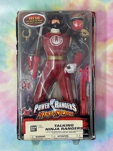 Bandai Power Rangers Ninja Storm 12" RED WIND Talking Ninja COMPLETE OPEN BOX - Picture 1 of 11