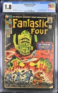 1966 Fantastic Four 49 CGC 1.8. 1st Full Appearance of Galactus. Silver Surfer. - Picture 1 of 2