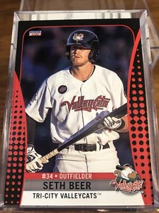2018 Tri-City Valleycats Seth Beer RC Astros Dbacks Top Prospect Baseball - Picture 1 of 1