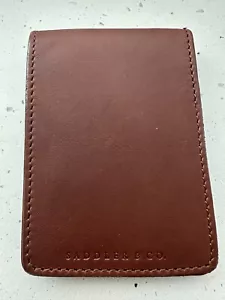 Bloc de notas cubierto de cuero Saddler & Co, hecho a mano en Aust, 3 colores, PVP $70 - Imagen 1 de 18