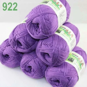 C New 6Ball X 50g Soft Smooth Baby Bamboo Cotton Knitting Yarn DIY Knitwear 22 - Picture 1 of 23