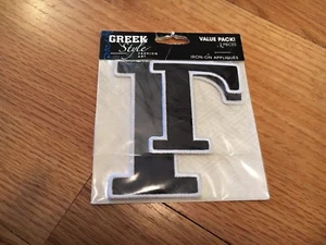 Greek Style Fashion Art Iron-On Greek Letter Γ (Gamma), New - Picture 1 of 2