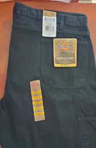 Dickies Carpenter Jeans Relaxed Fit 46 x 30 schwarz Jeans passt über Boot - Bild 1 von 17