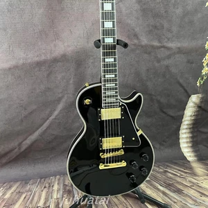 Custom 2003 LP Black Beauty Les Paul Electric Guitar Mahogany Body Gold Parts - Picture 1 of 10