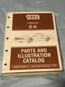 Original GM 1992 Cadillac Eldorado/Seville Parts and Illustration Catalog - Picture 1 of 2