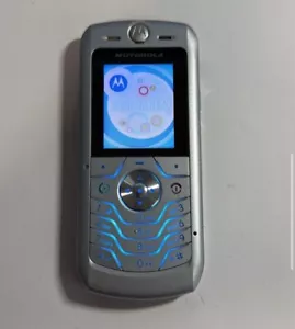 Motorola L6 Silber Blau geprüft, guter Zustand, volle Funktion, Händler Garantie - Bild 1 von 2