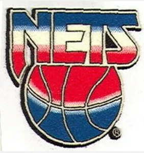 Parche con logotipo de transferencia Lextra de 3 pulgadas de Brooklyn/Nueva Jersey Nets - Imagen 1 de 2