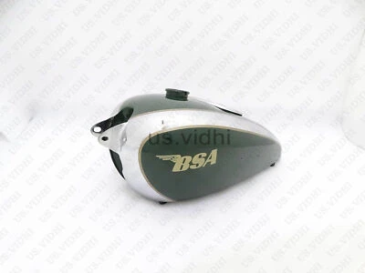 Gas Tank For Bsa M20 Civil Model &Instrumental Panel In Green Paint And Chromed - Image 1 of 4