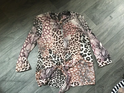 ladies  blouse size 14 by debenhams tie front - Image 1 of 2