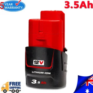 NEW 3.5Ah 12V For Milwaukee M12 M12B3 LITHIUM Cordless Battery 48-11-2401 2440 - Picture 1 of 12