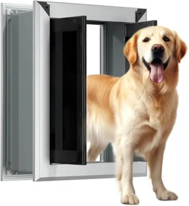 HIDROSIL Dog Door for Wall, Medium Door, Heavy Duty Pet Door, All Aluminum - Picture 1 of 11