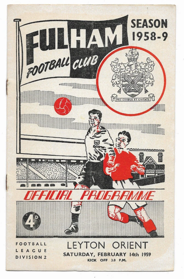 1958/59 DIVISION 2 - FULHAM v. LEYTON ORIENT - Image 1 of 1