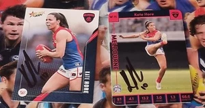 AFLW Melbourne Kate Hore Signed Cards - Picture 1 of 1