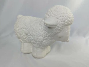 Fertig zum Bemalen Schaf Lamm Figur 6 Zoll - Bild 1 von 7