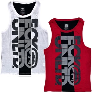 Ecko Unltd Men's Tank Top Block Stitch Panels Sleeveless Tee T-Shirt - Picture 1 of 5