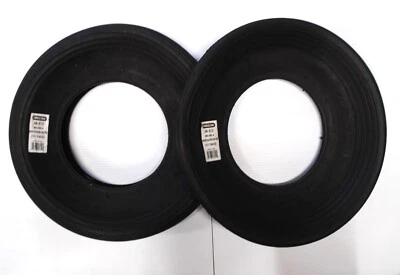 OVR 2 pack Oregon 58-012 8"  Wheelbarrow Tires Premium 2 Ply Rib Tread 480/400-8 - Image 1 of 2