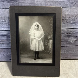 Cabinet Card, Girl First Communion, Collinsville, IL - Picture 1 of 4