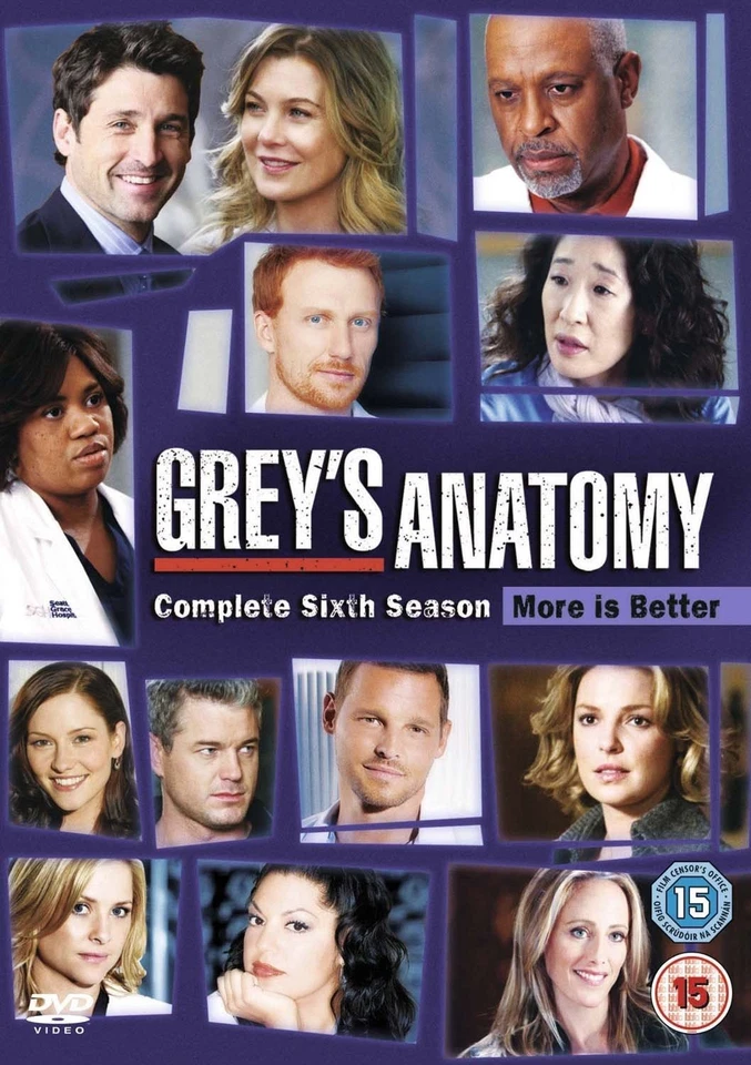 Grey's Anatomy: Season 6 (6-DVD BOX SET) UK IMPORT [DVD][Region B/2] NEW - Image 1 of 1