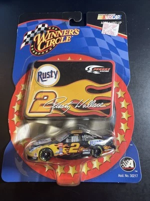 2002 WINNERS CIRCLE - CAR + CARD - PENSKE RACING - NASCAR #2 - RUSTY WALLACE - Image 1 of 2