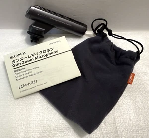 Sony Gun Zoom Mikrofon ECM-HGZ1, Kordelzug Tragetasche Tasche & Anleitung - Bild 1 von 11