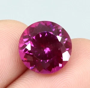 5.30 Ct,9x9 MM Natural Pinkish Purple Round Rhodolite Garnet Loose Gemstone - Picture 1 of 7