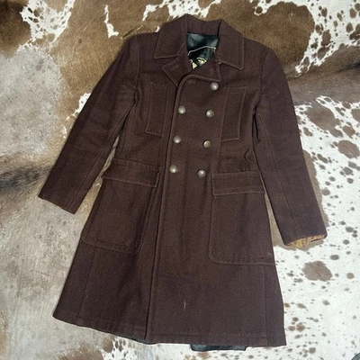 Abrigo Vintage Años 90 Jean Paul Gaultier Clásico Mezcla Lana Doble Pecho Talla 6 Foto 1 de 4