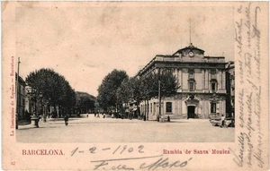 CPA Carte Postale Espagne Barcelona Rambla de Santa Monica 1902 VM967001ok - Picture 1 of 2