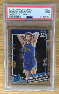 2023-24 Donruss Optic Rated Rookie Brandin Podziemski PSA 9 Copper Glitter #/99 - Bild 1 von 2