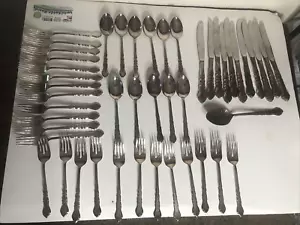 *47 Pc 1847 Rogers Bros IS CENTENNIAL IS International Flatware Silverplate - Picture 1 of 7